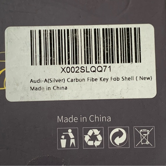 Car Key Case Cover Shell Carbon Fiber for Audi - Picture 4 of 6